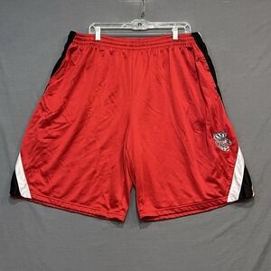 Wisconsin Badgers Shorts Mens 2XL Red Basketball Baggy 8.5" Bucky Badger NCAA